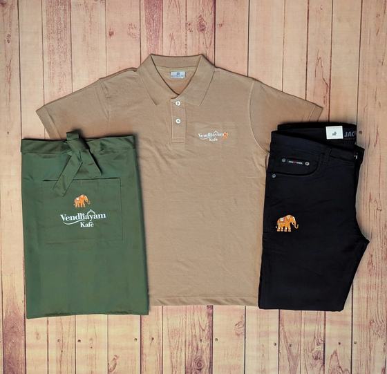 Polo t-shirt service uniforms (polo tshirts), customized service staff uniform by RestroCart, New Delhi, 2026 delivery, view 2